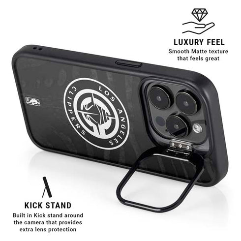 NBA LA Clippers Animal Print iPhone 16 Pro Kickstand Case